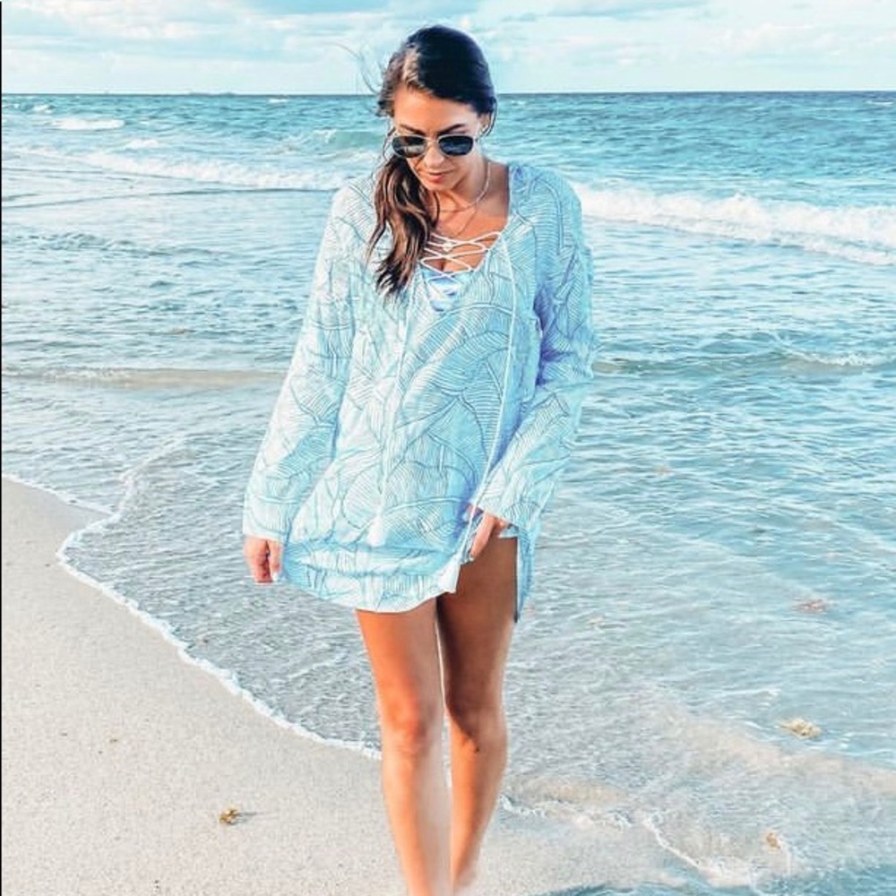 Swim Suit Cover Up - XS - Blue - NEW